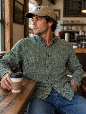 Columbia Sportswear Cotton Button Down Long Sleeve- Size Small